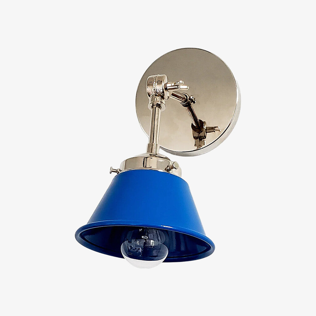 Modern Cone With Elegant Swivel Mechanism Brass Wall Lamp