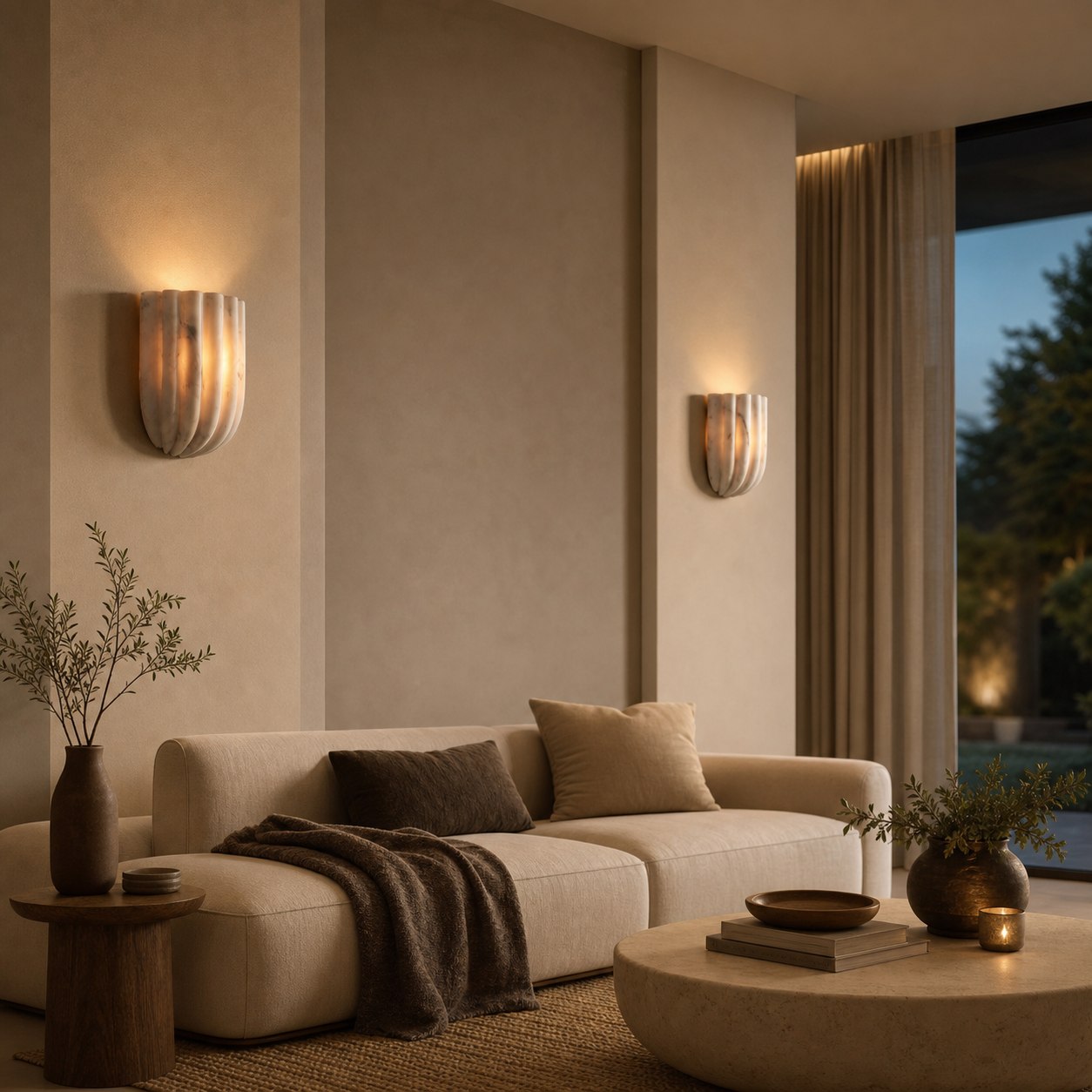 Fluted Glass Wall Lamp – Modern Minimalist Design for Bedroom Bedside Lighting