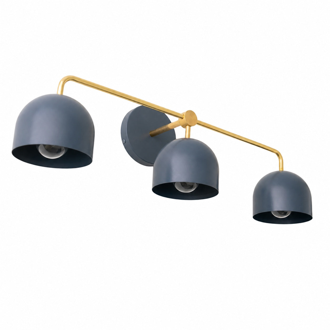 Metio Dome Farmhouse Vanity Wall Light Colorful Metal Sconce