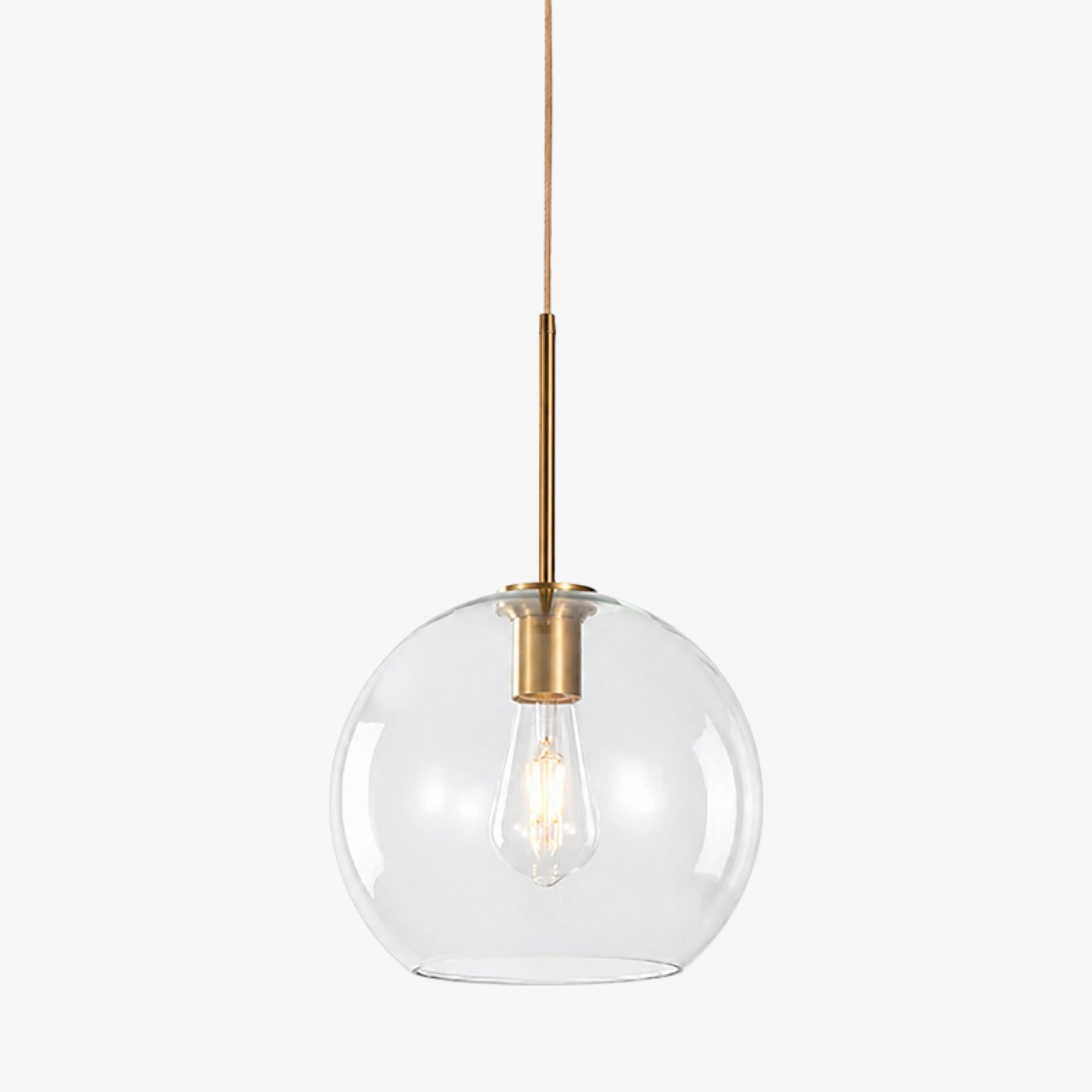 Luma Collection clear globe pendant light