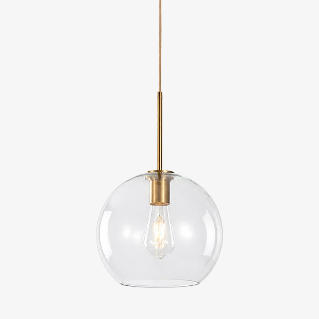 Luma Collection clear globe pendant light