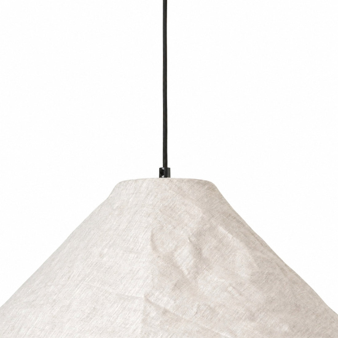 Zalen Collapsible Fabric Shade - Handcrafted Woven Pendant Light for Dining Room and Entryway Ambiance