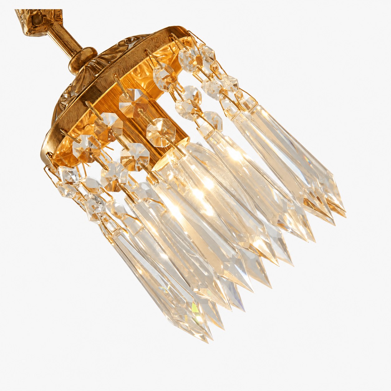 Antler Crystal Wall Lamp