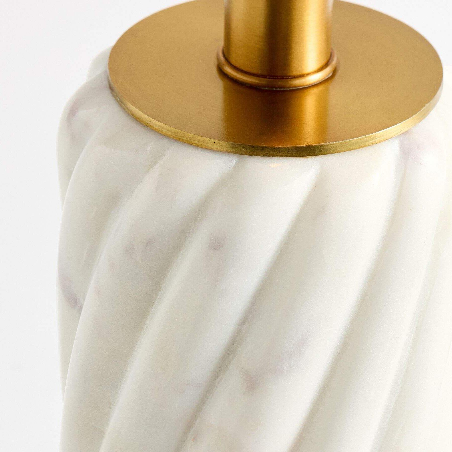 Albi Sculpture Marble Table Lamp - Minimalist metal design suitable for bedroom or living room