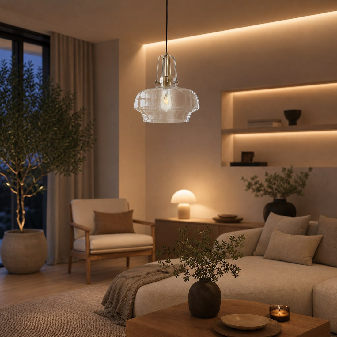 Cavelle Sleek Modern Pendant Lamp - Refined Modern Silhouette for Residential and Commercial Interiors