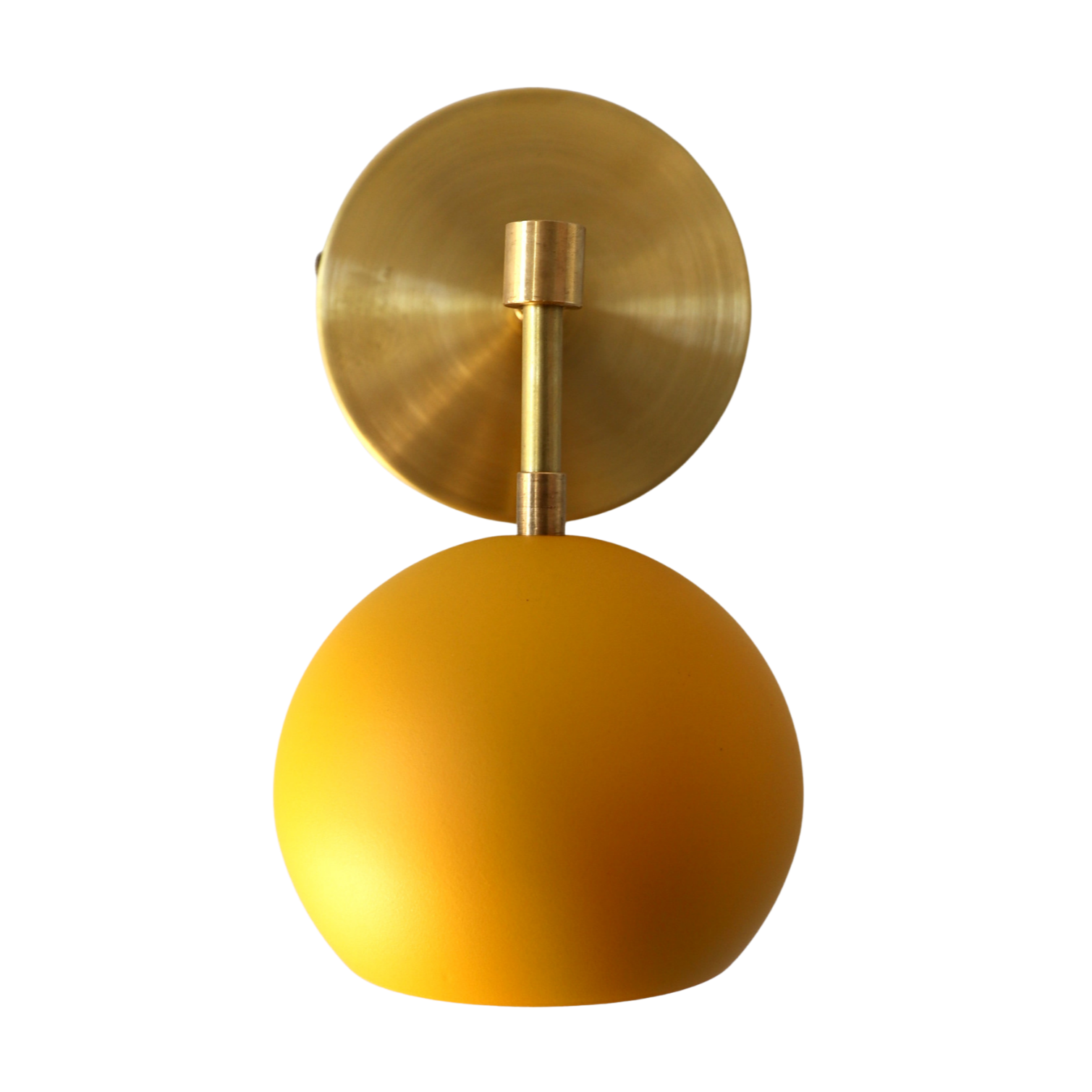 Accent Lighting Globe Wall Sconce in Sunshine Yellow