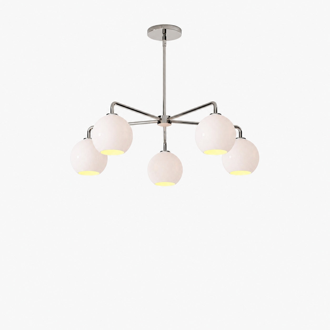 Selvion Elegant 5-Light Globe Chandelier – Modern Glass Pendant Lighting Fixture