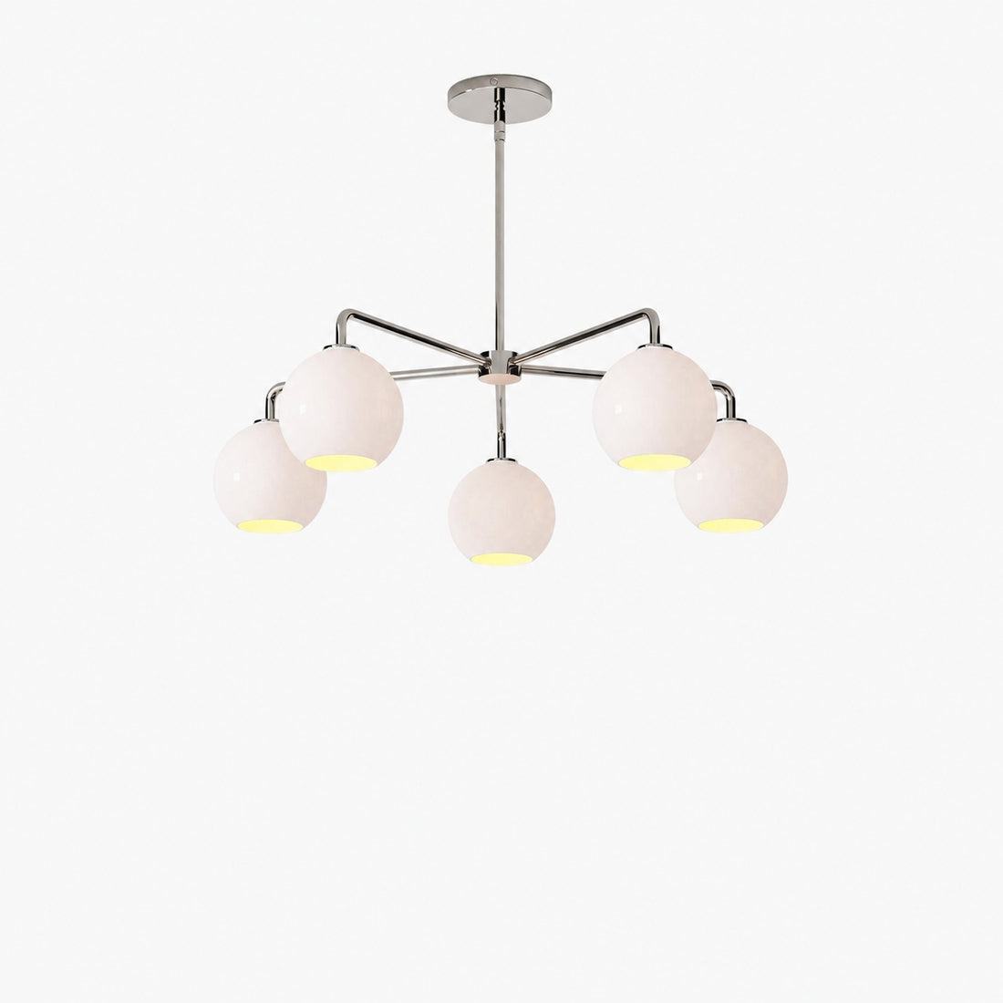 Selvion Elegant 5-Light Globe Chandelier – Modern Glass Pendant Lighting Fixture