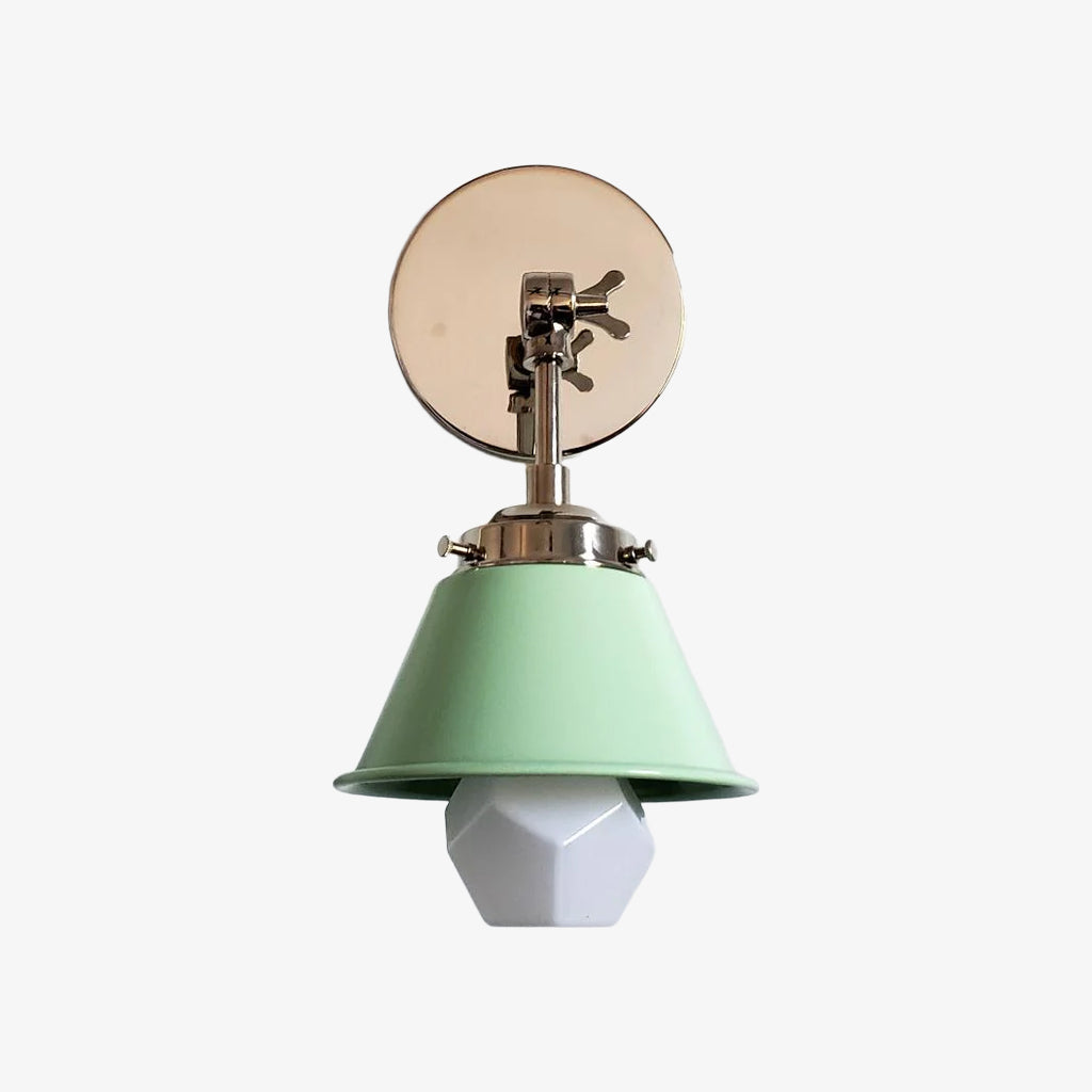 Modern Cone With Elegant Swivel Mechanism Brass Wall Lamp
