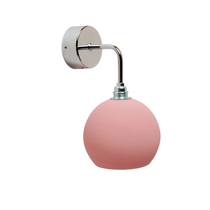Modern Blown Glass Wall Sconce - Frosted Milk Glass Wall Lamp