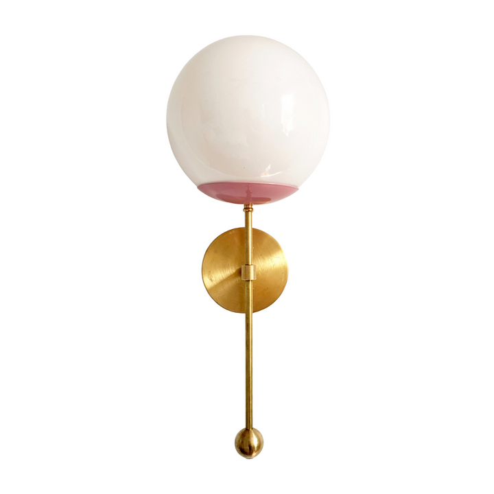 Modern Adjustable Wall Sconce - Brass & Glass Accent for Home Lighting