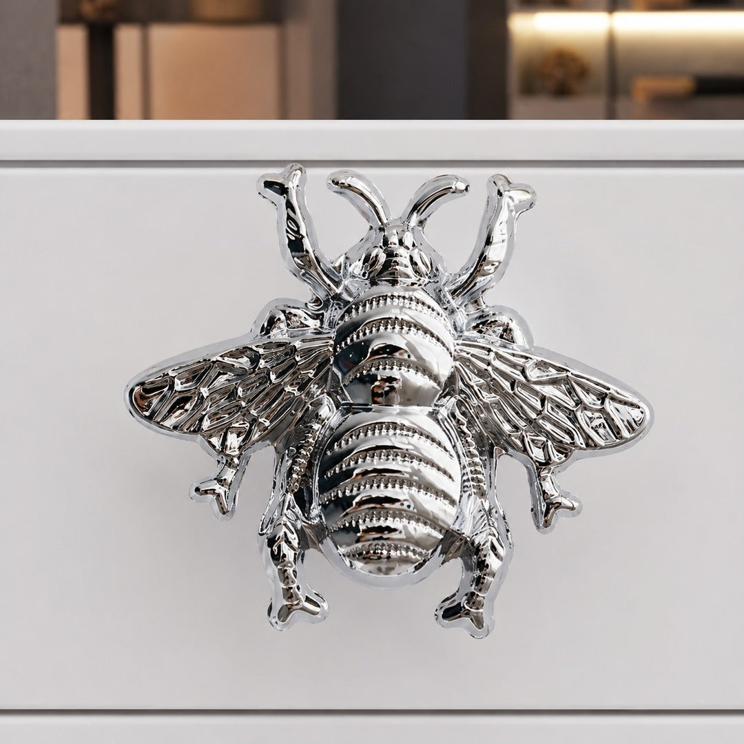 Chrome Totem bee brass cabinet handle