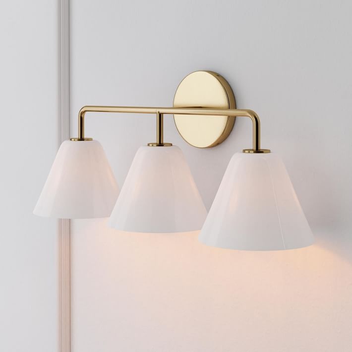 Conica Cone Wall Sconce - 1, 2, 3-Light Modern Glass Lighting