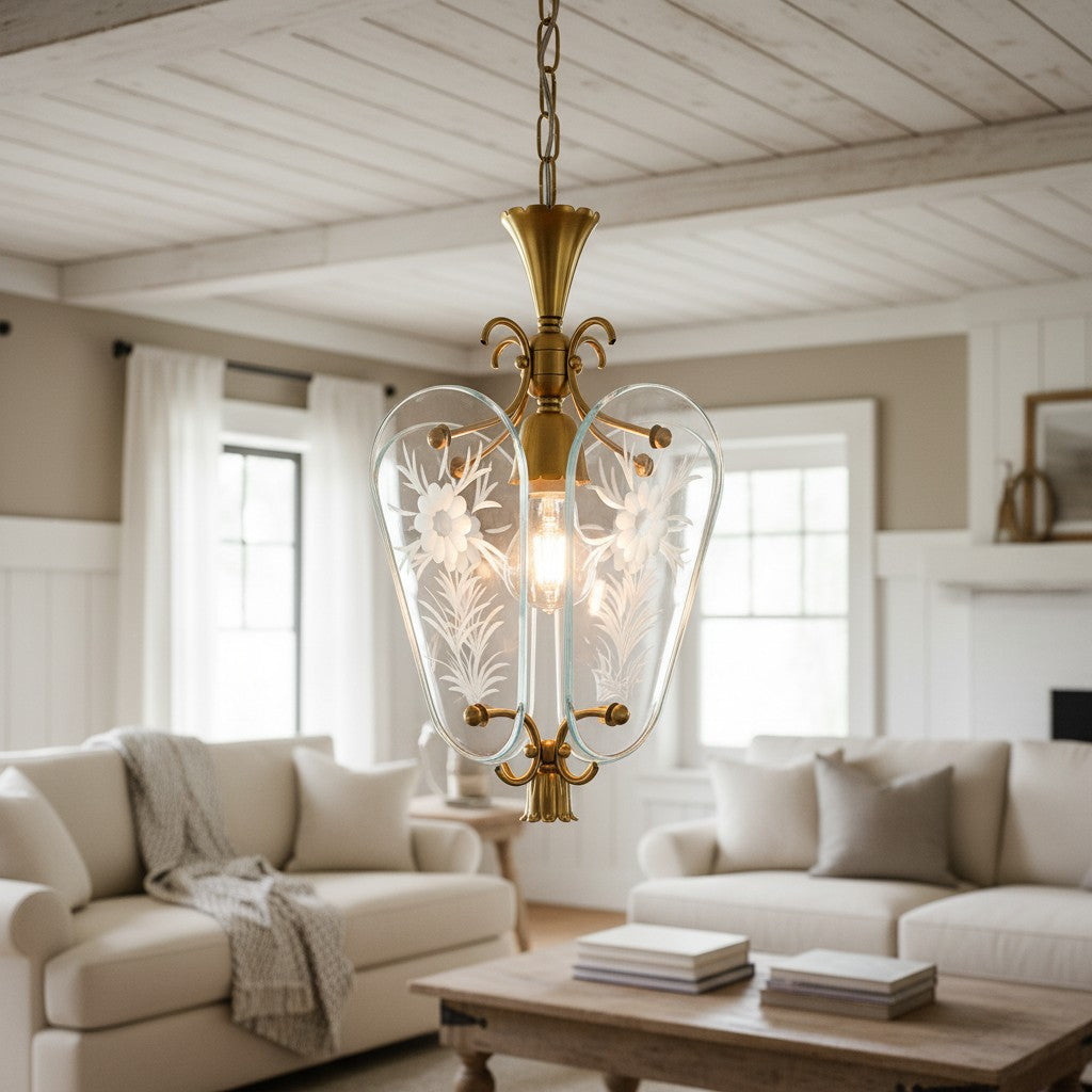 Kerise Sleek Glass Shade Pendant - Designer Ambient Light for Open Spaces or Lounges