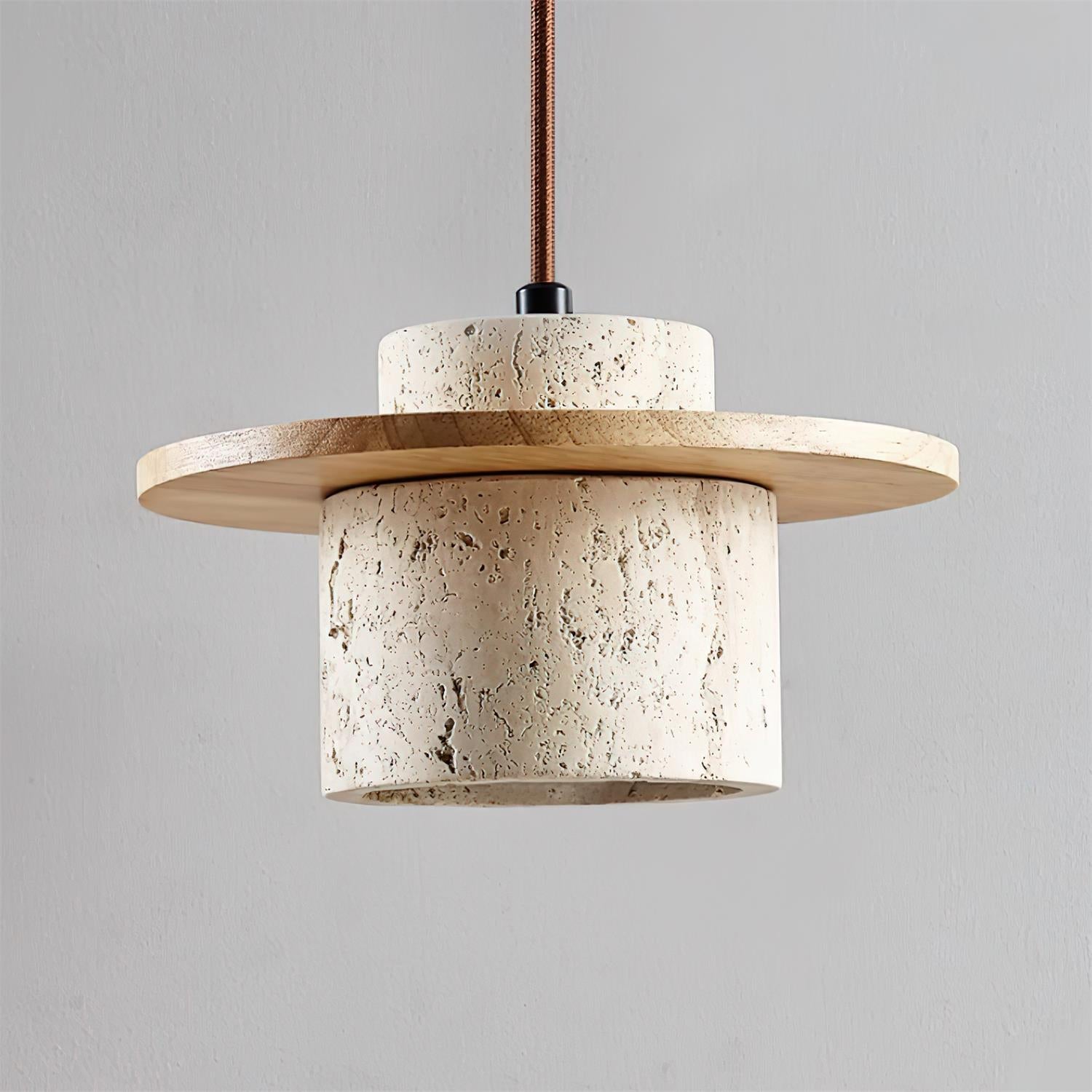 Retro Wabi Sabi Textured Travertine Wall Lamp