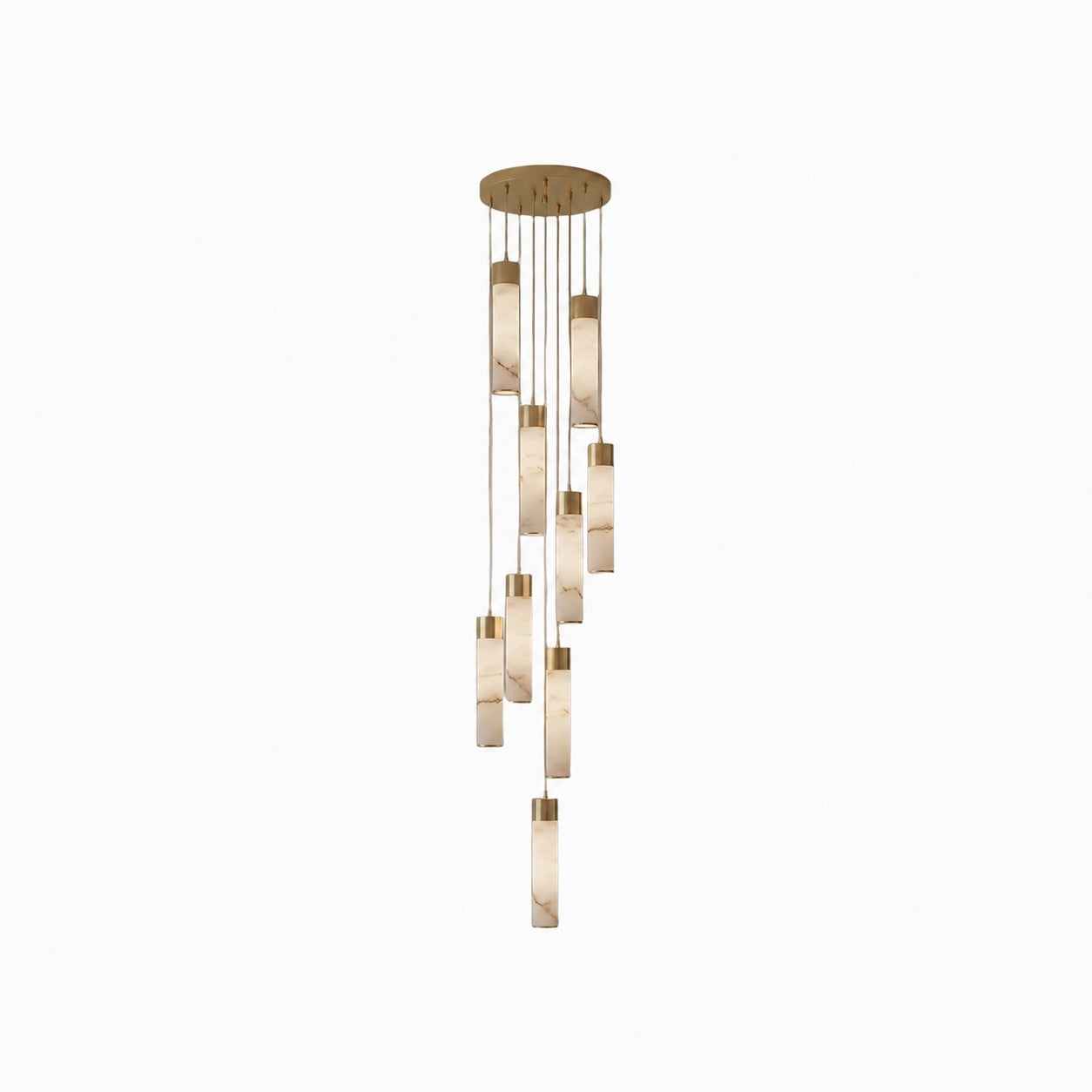 Solaryx Minimal Cylindrical Silhouette Pendant Light - Modern Style Lamp for Kitchen or Dining Room