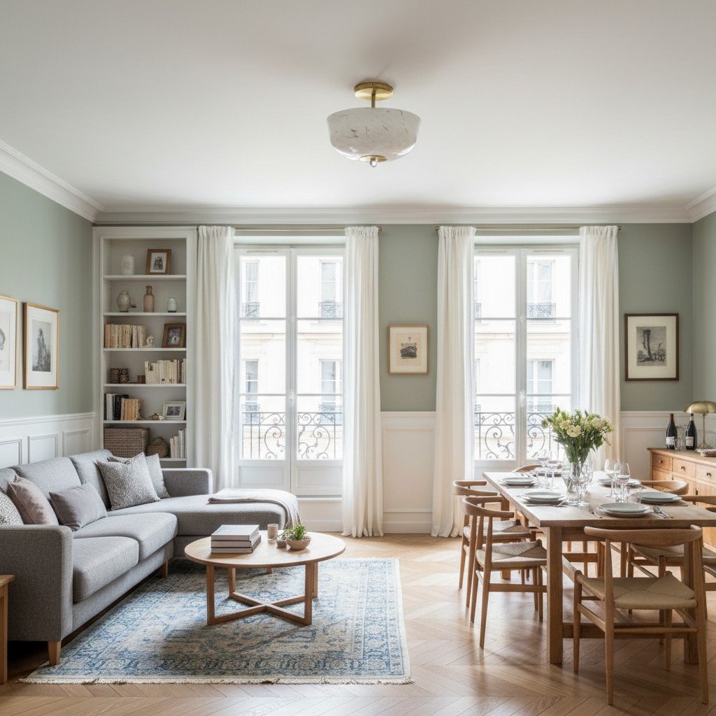 Clea Rounded Glass Flush Mount - Dotted Shade for Bedroom and Hallway Lighting