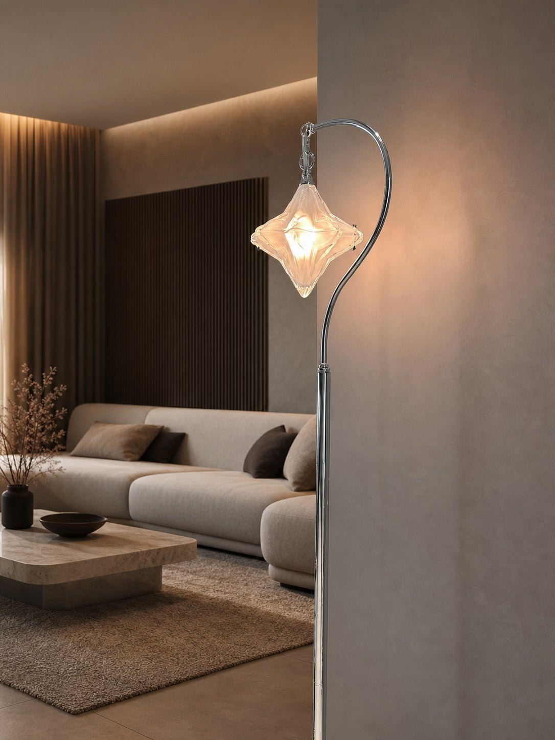 Art Deco Star Floor Lamp – Modern Standing Lamp for Living Spaces –  Astris Orion