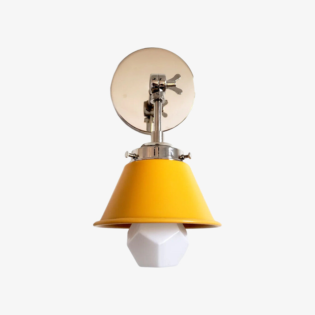 Modern Cone With Elegant Swivel Mechanism Brass Wall Lamp