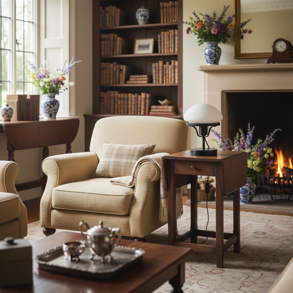 Ornato Luxe Modern Brass or Black Table Lamp With Art Deco Lustre