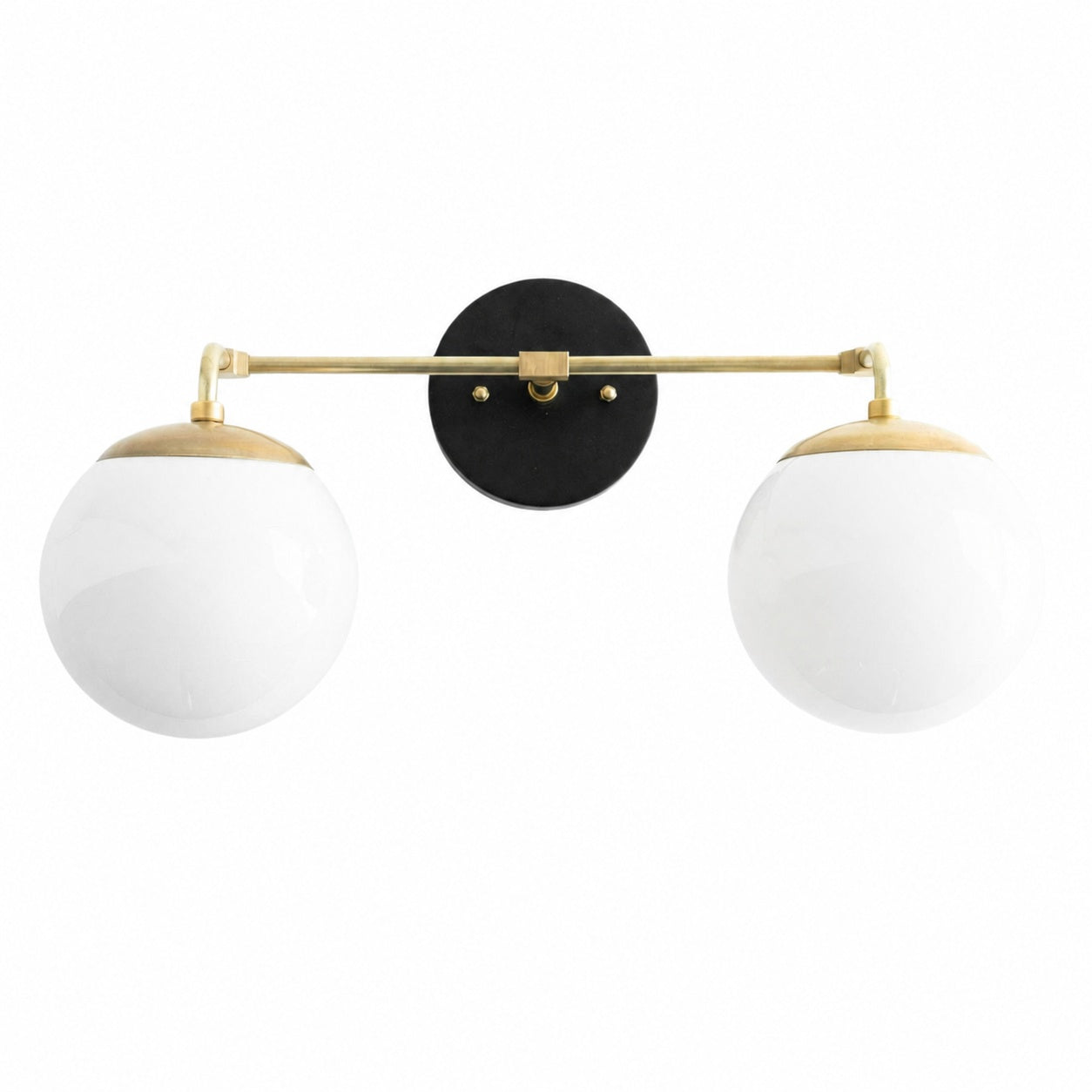 Glorica Glass Wall Sconce - Modern Vintage Vanity Light Fixture
