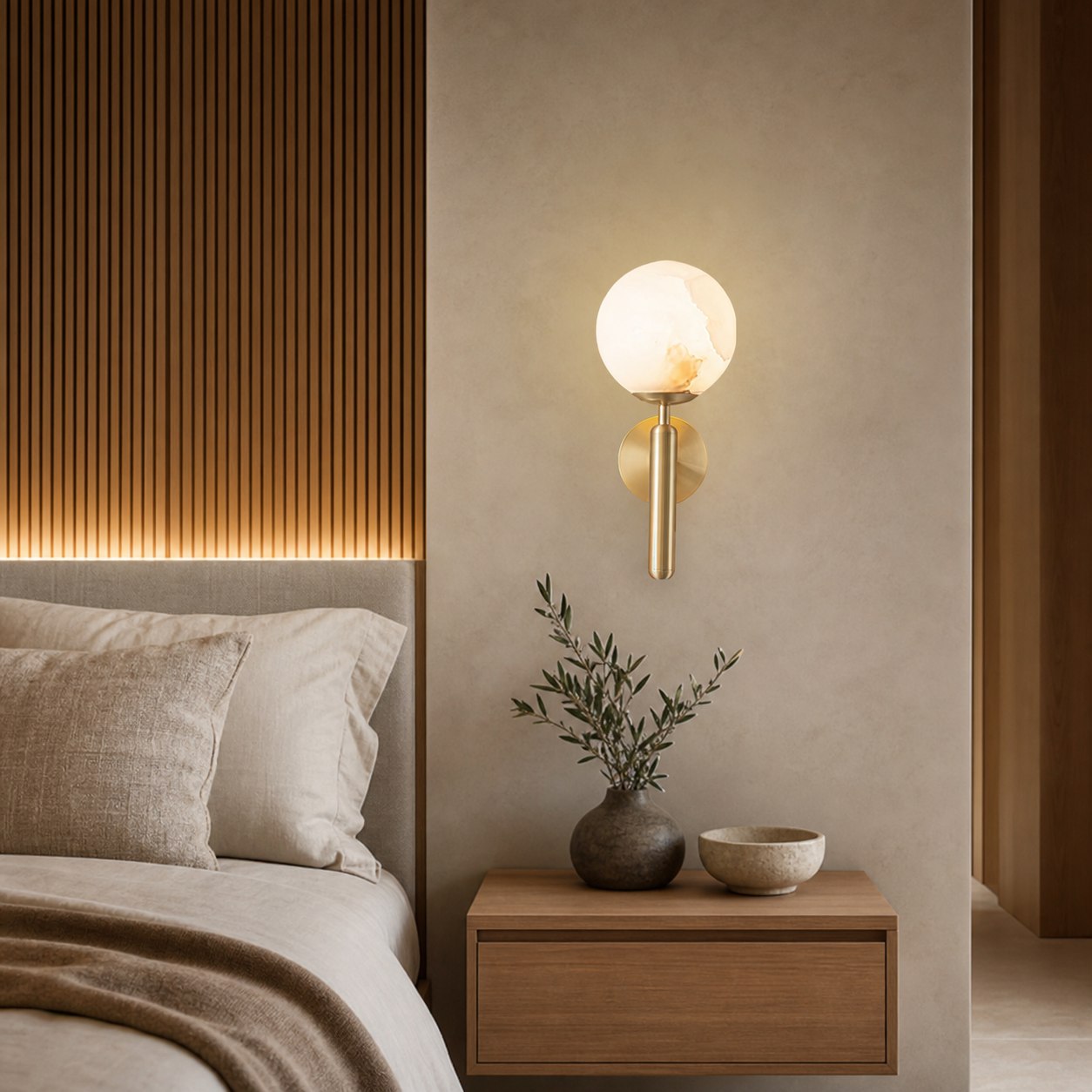Mian Alabaster Wall Lamp