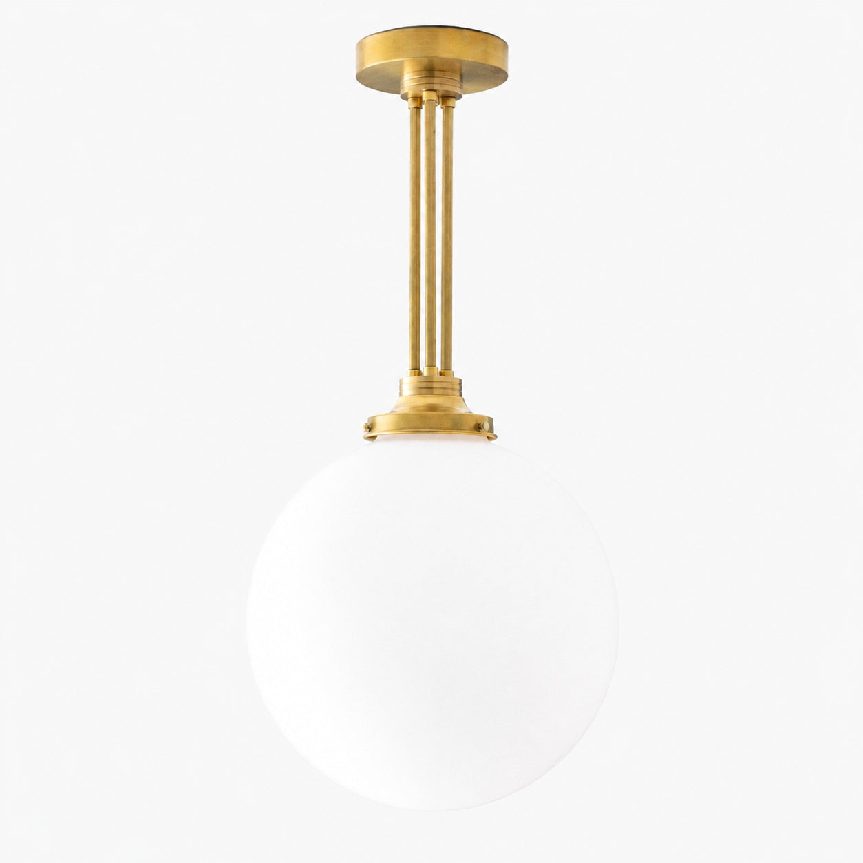 Glorica Glass Frosted Globe Pendant Light - Art Deco Hanging Light for Home