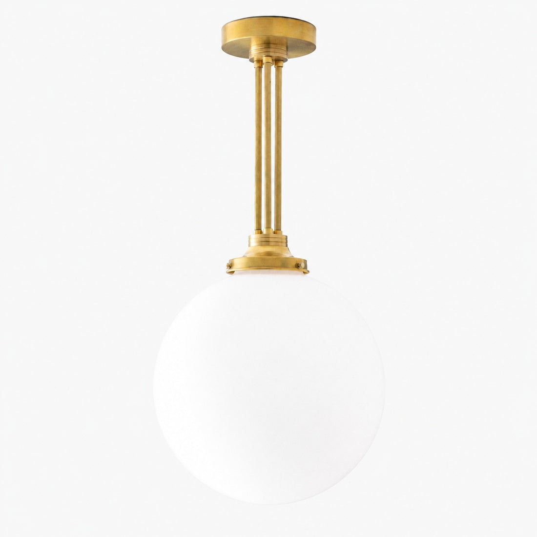 Glorica Glass Frosted Globe Pendant Light - Art Deco Hanging Light for Home