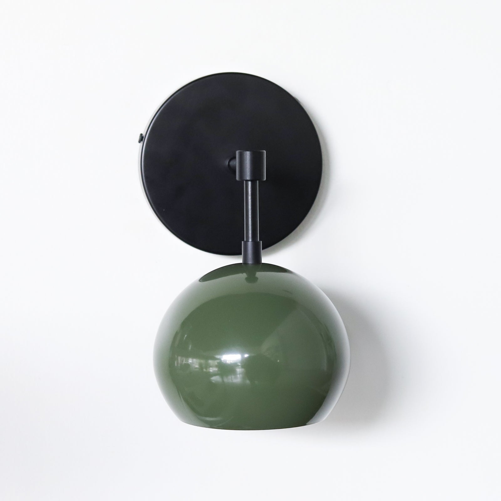 Olive Green Wall Sconce - Mid-Century Modern Accent Lighting