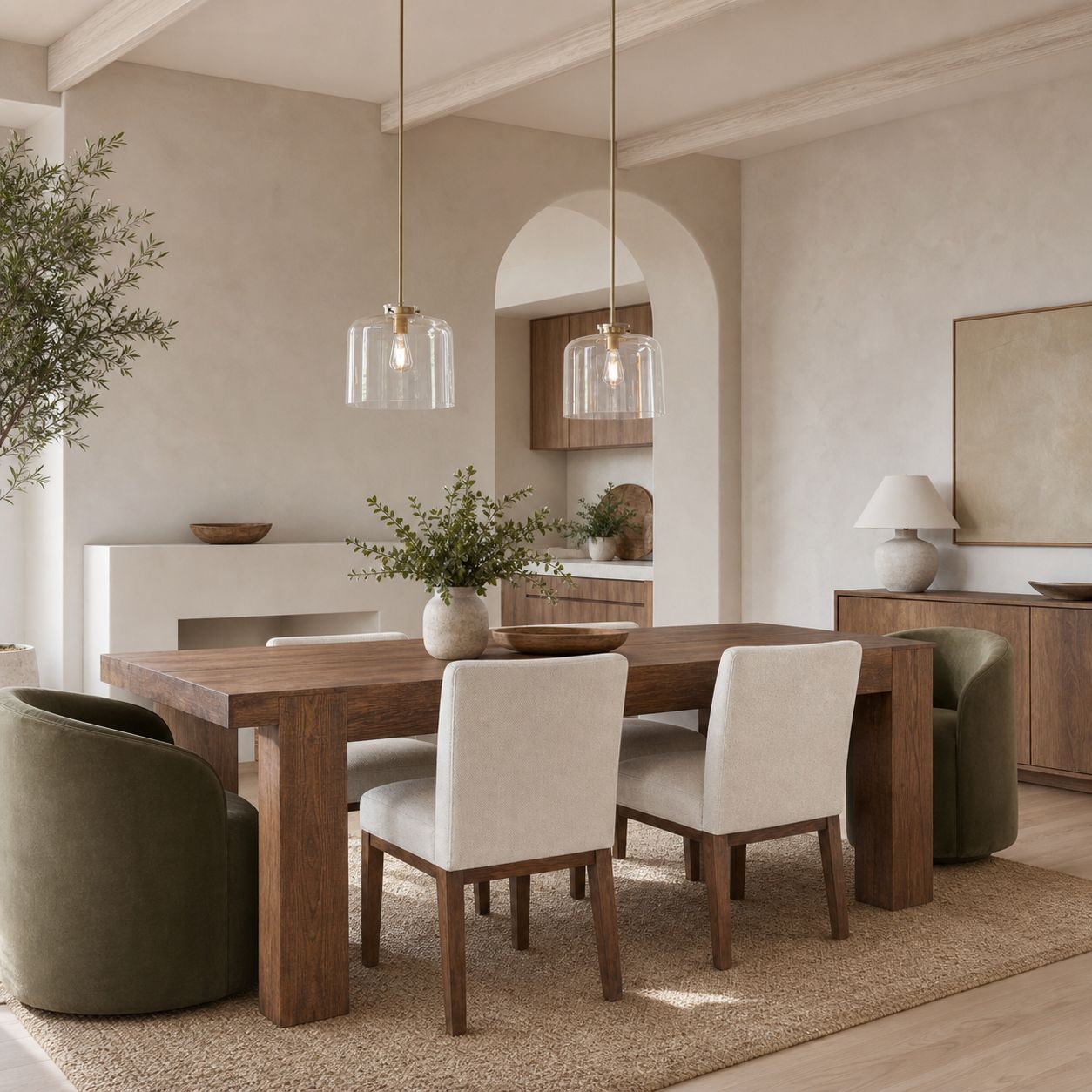 Sterling Minimalist Glass Pendant Collection - Vintage Brass Lighting Design