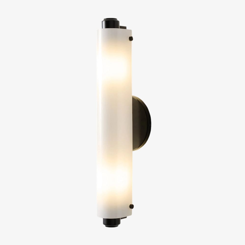 Vilonass Modern Glass Wall Sconce - Elongated Minimalist Design for Indoor and Outdoor Spaces