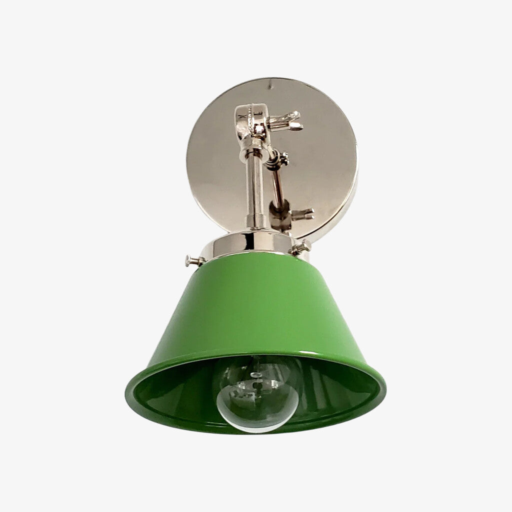 Modern Cone With Elegant Swivel Mechanism Brass Wall Lamp