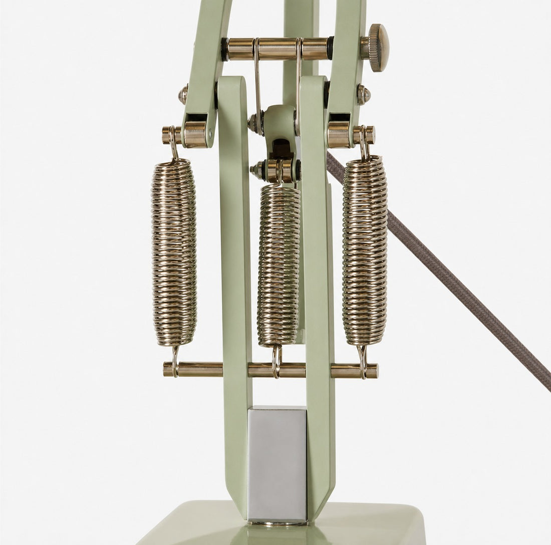 Classic Multicolor Desk Lamp - Adjustable Spring-Arm for Study Room