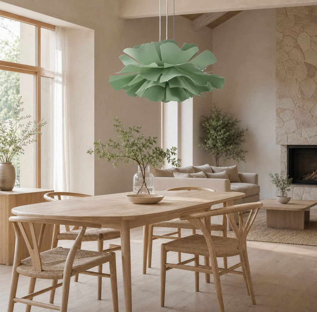 Blossenari Nordic Flower Design Pendant Lamp – Sculptural Floral Ceiling Light for Living Room N34