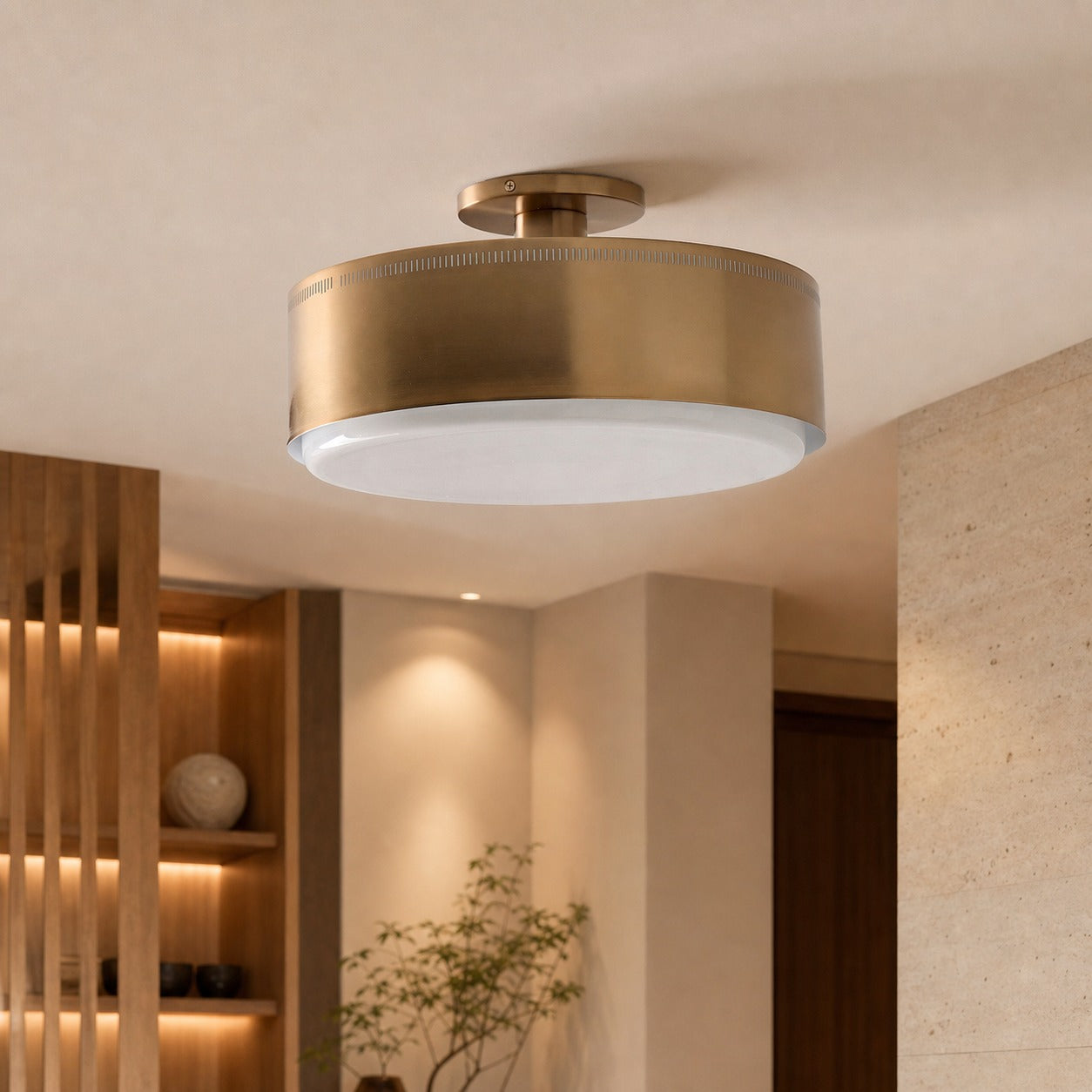 Bolvira Metal Flush Mount - Contemporary Ceiling Light with Subtle Glow