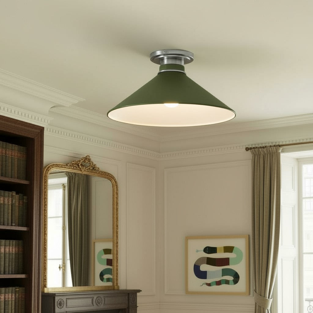 Aurenza Timeless Flush Mount Light - Farmhouse Design with Simple Elegant Charm