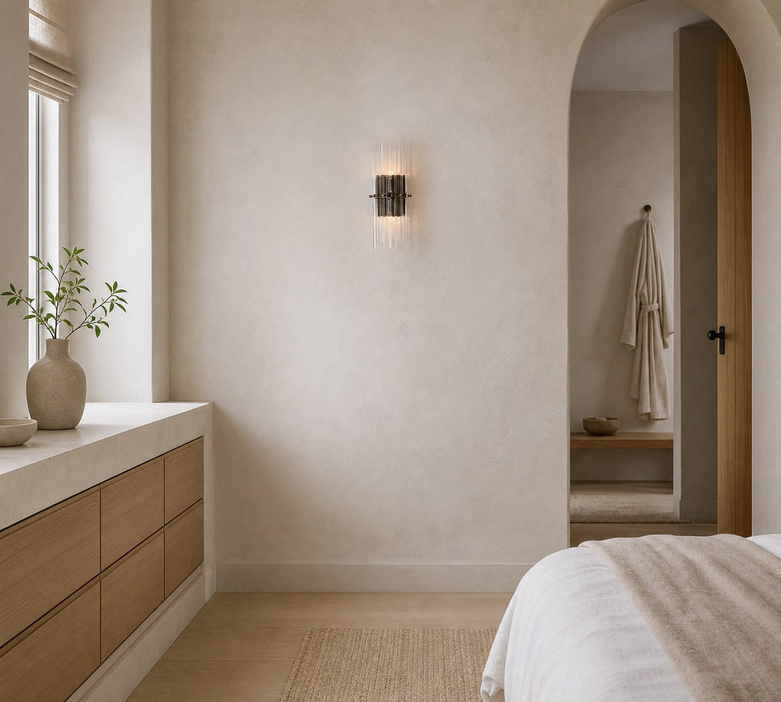 Lumora Crystal Wall Sconce – Elegant Lighting for Hallway & Bedroom