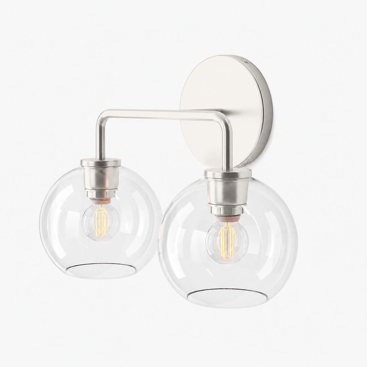 Selvion Artistic Globe Sconce Light - Handcrafted Glass Sculptural Wall Fixture
