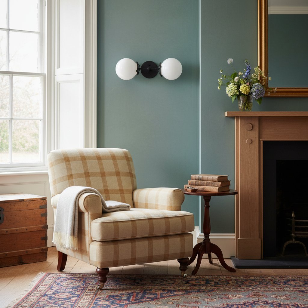 Lumio Globe Art Deco Vanity Light -  Opal Globe Bathroom Sconce