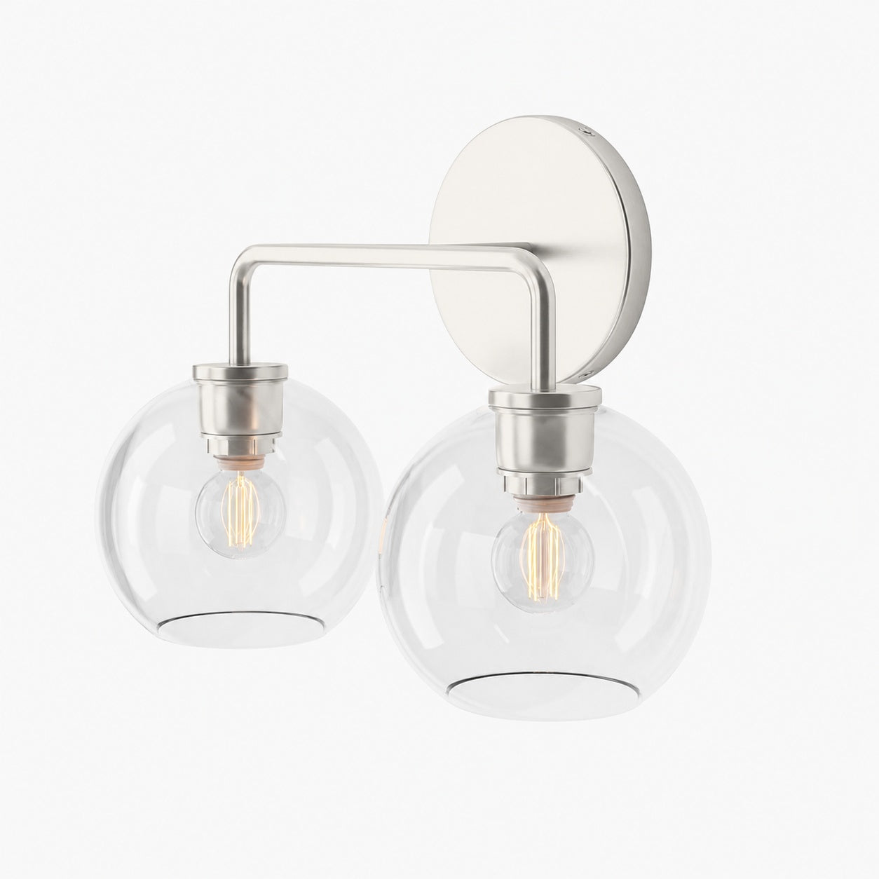 Selvion Artistic Globe Sconce Light - Handcrafted Glass Sculptural Wall Fixture
