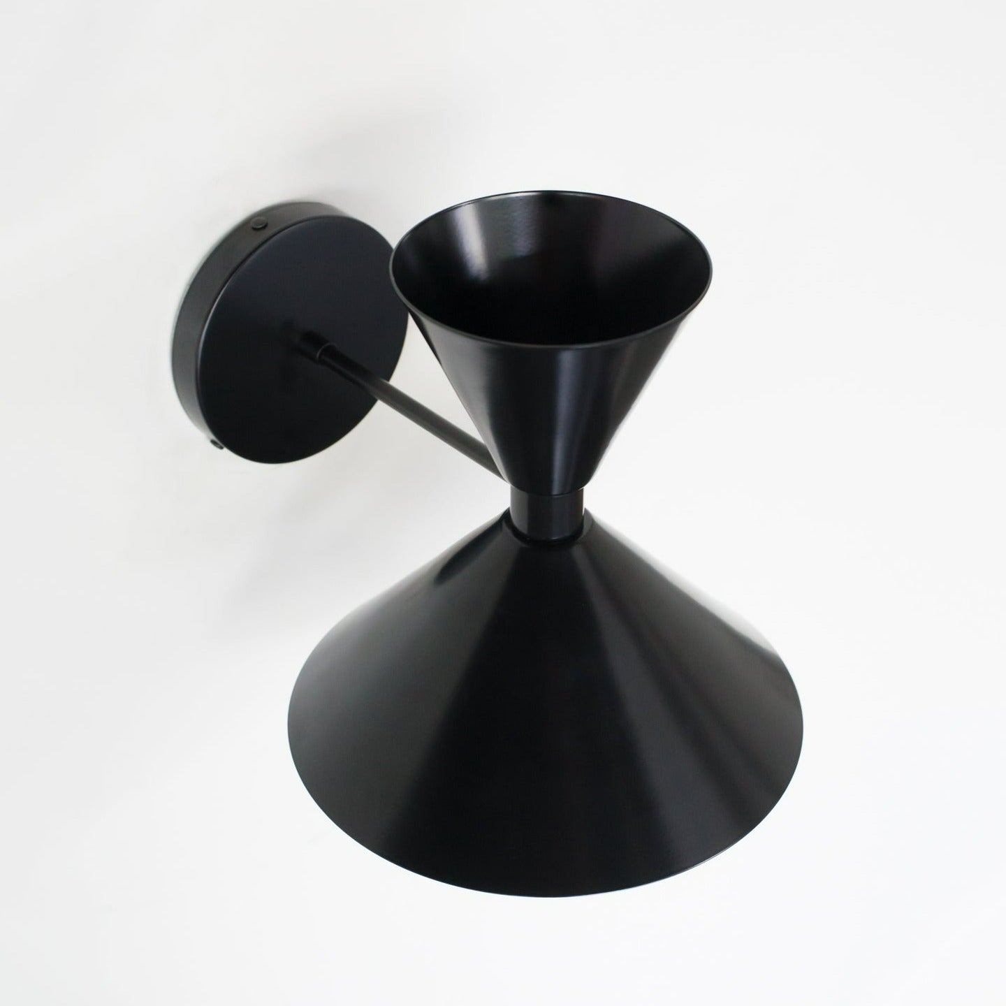 Brass Cone Wall Sconce - Hourglass Lighting for Home Spaces