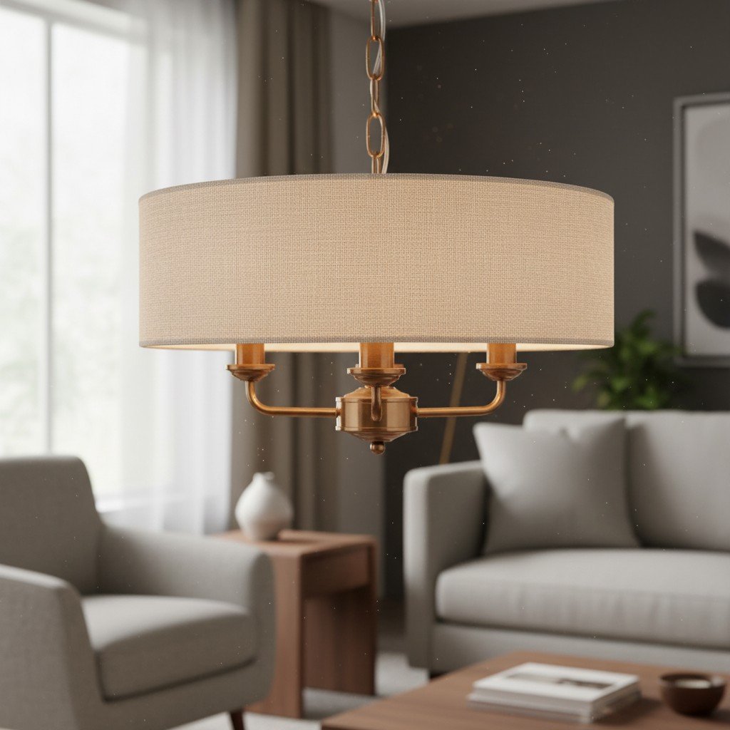 Tela Classic Multi-Light Design Pendant Light - Traditional Style Hanging Lamp for Dining Room