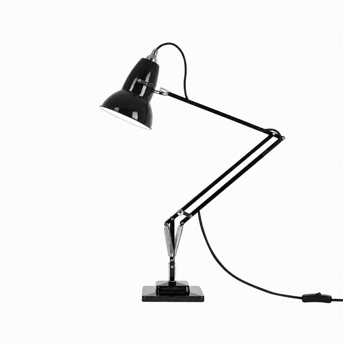 Classic Multicolor Desk Lamp - Adjustable Spring-Arm for Study Room