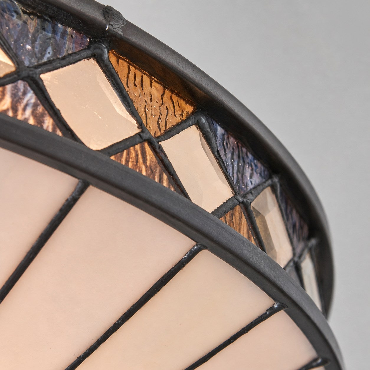 Fargo Tiffany Artistic Crystal Accents Ceiling Lamp for Living Room