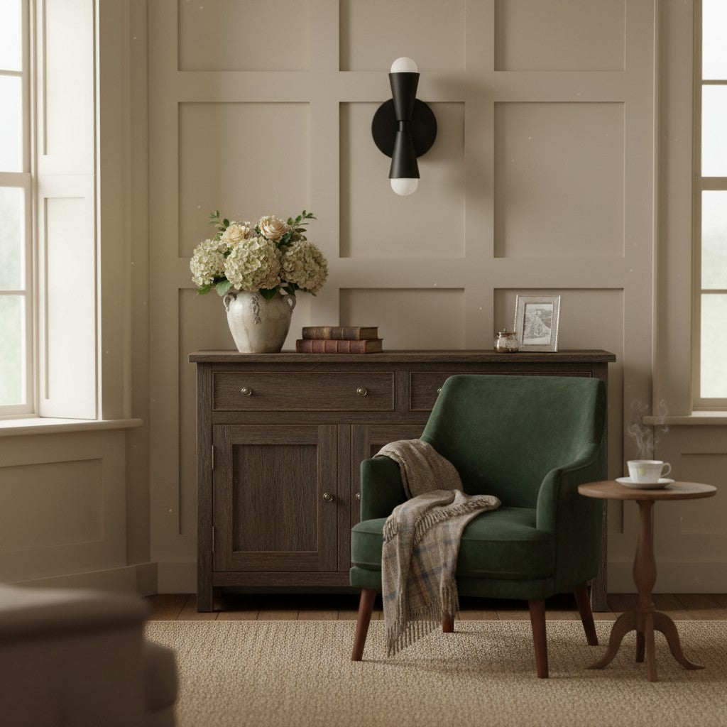 Pyralis Cone Modern Tapered Wall Light – Minimalist Design for Bathroom or Bedroom