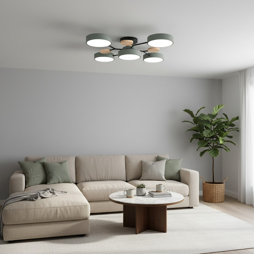 Celos Diffused LED Orb Ceiling Fixture - Stylish Indoor Lighting for Islands and Nooks
