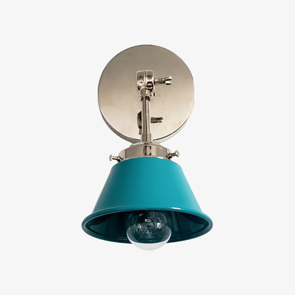 Modern Cone With Elegant Swivel Mechanism Brass Wall Lamp