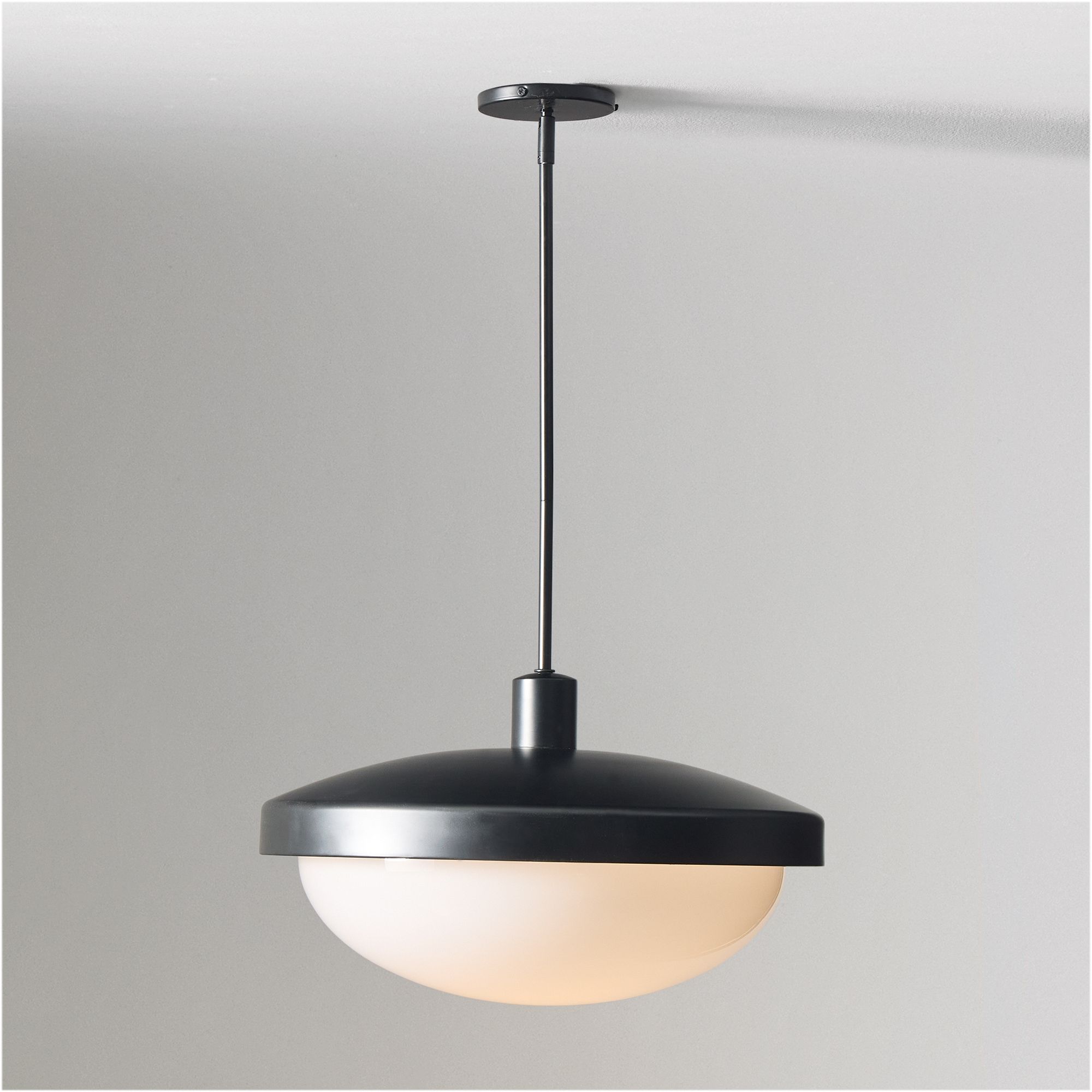 Rolvona Globe Pendant Light - Modern Oval Shade Hanging Lamp