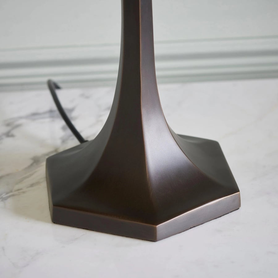 TF Nevada Geometric Stained Glass Table Light – Table Lamp for Living Rooms and Bedrooms