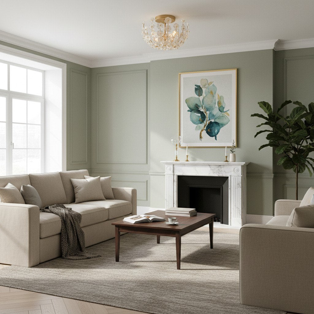 Petala Artistic Metal Semi Flush Ceiling Lamp – Statement Glass Fixture for Home Interiors